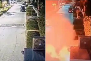 Privačios B. Netanyahu rezidencijos kieme nusileido dvi signalinės raketos