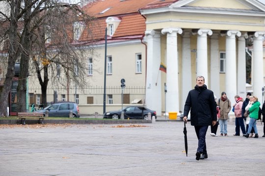 Gintautas Paluckas atvyko į Prezidentūrą.