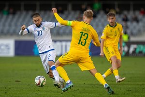 Kiekybiniu pranašumu nepasinaudoję lietuviai pralaimėjo Kosovui ir iškrito į žemiausią Tautų lygos divizioną