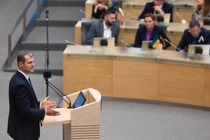 Nepatogiais klausimais G. Palucką apipylę liberalai išgirdo žinią dėl partnerystės