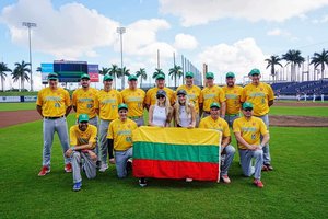 Jungtinė Lietuvos ir britų beisbolo ekipa nesugebėjo įkąsti JAV komandoms