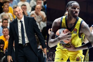 Po dramatiškos „Fenerbahce“ pergalės – buvusio žalgiriečio šauksmas sirgaliams ir prašymas krepšinio „nesuprantančiam“ Šarui