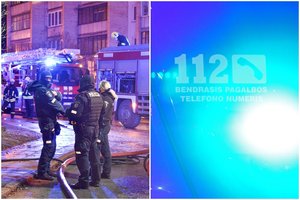 Tragiškas gaisras Šiaulių daugiabutyje – žuvo du žmonės