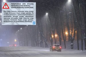 Perspėja dalies Lietuvos gyventojus: laukia „žiemos reiškinių kompleksas“