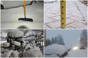 Vakarų Lietuva paskendusi pusnyse: žmonės dalijasi vaizdais, kuriuose – gili žiema