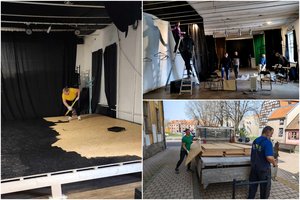 „Klaipėdos baldų“ darbuotojų savanorystės sėkmės istorija – apleistas erdves pavertė šiuolaikišku teatru