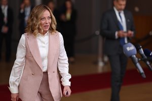 Italijos premjerė: G7 ministrai kitą savaitę aptars TBT išduotus arešto orderius