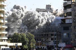 Libanas: per Izraelio smūgį centrinėje Beiruto dalyje žuvo mažiausiai keturi žmonės