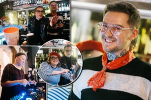 Žinomi žmonės minėjo prancūzišką tradiciją: netikėtą profesiją išbandė N. Bierancas ir S. Vaitulionis 