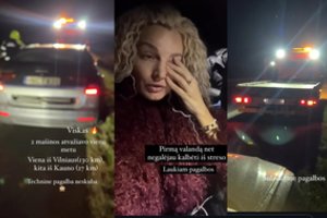 Viktorija Jakučinskaitė su vyru automagistralėje pateko į eismo įvykį: „Drebėjau“