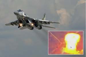 „Sklandė netrukdomas“: po rusų drono žvalgybos – sunaikintas Ukrainos naikintuvas