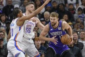 Sirgalius akimirkai išgąsdinęs D. Sabonis žaidė galingai, bet „Kings“ suklupo ketvirtą kartą paeiliui