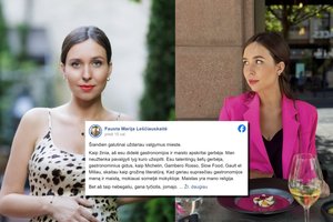 F. M. Leščiauskaitė pažėrė kritikos Lietuvos restoranų savininkams: „Iš mūsų tyčiojasi“
