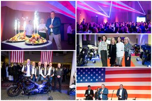 Vilniuje – iškilminga JAV Padėkos diena: garbūs svečiai, apdovanojimai ir liepsnojantys kalakutai