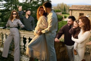 Neseniai apie šeimos pagausėjimą pranešusi D. Belickaitė Italijoje stebina išskirtiniu stiliumi: įtraukė visą šeimą