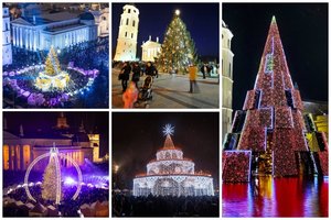 Pamatykite, kaip keitėsi Vilniaus Kalėdų eglė: kuriais metais buvo tobuliausia?