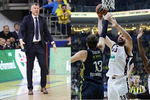 Per vėlai pabudusios Š. Jasikevičiaus „Fenerbahce“ pergalių seriją nutraukė fantastiškas N. Mirotičius ir „Olimpia“
