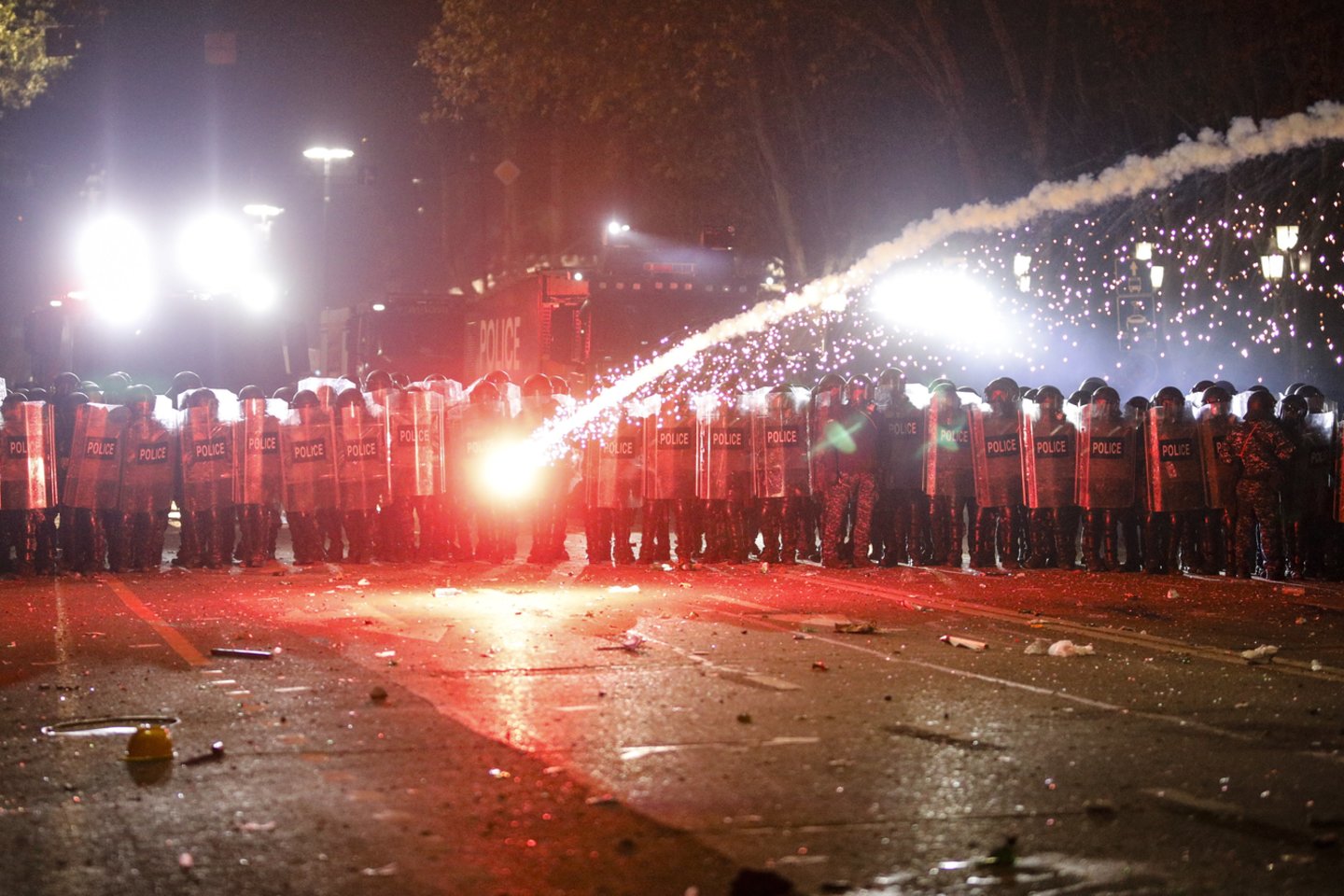 Protestai Sakartvele.<br>EPA-ELTA nuotr.