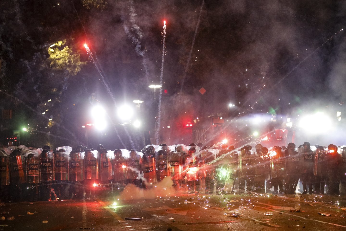 Protestai Sakartvele.<br>EPA-ELTA nuotr.