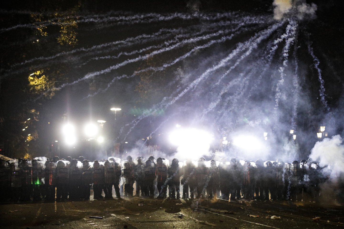 Protestai Sakartvele.<br>EPA-ELTA nuotr.