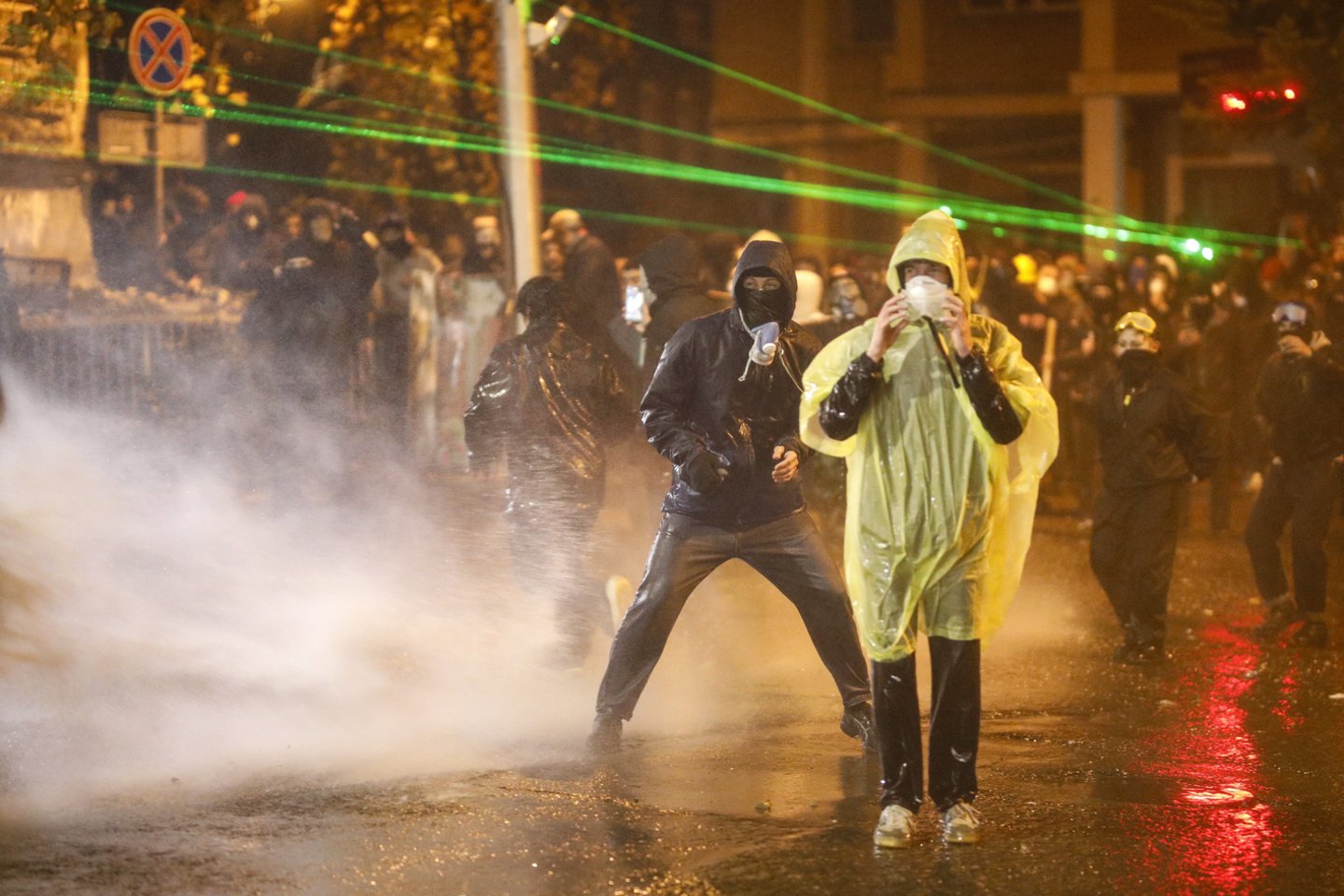 Protestai Sakartvele.<br>EPA-ELTA nuotr.