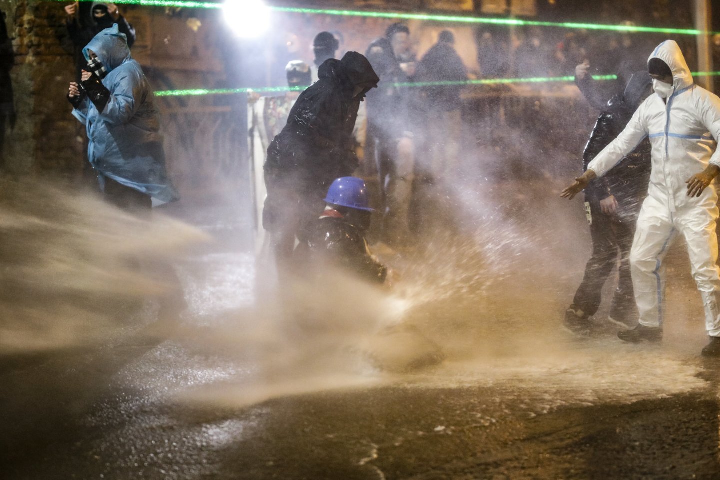 Protestai Sakartvele.<br>EPA-ELTA nuotr.