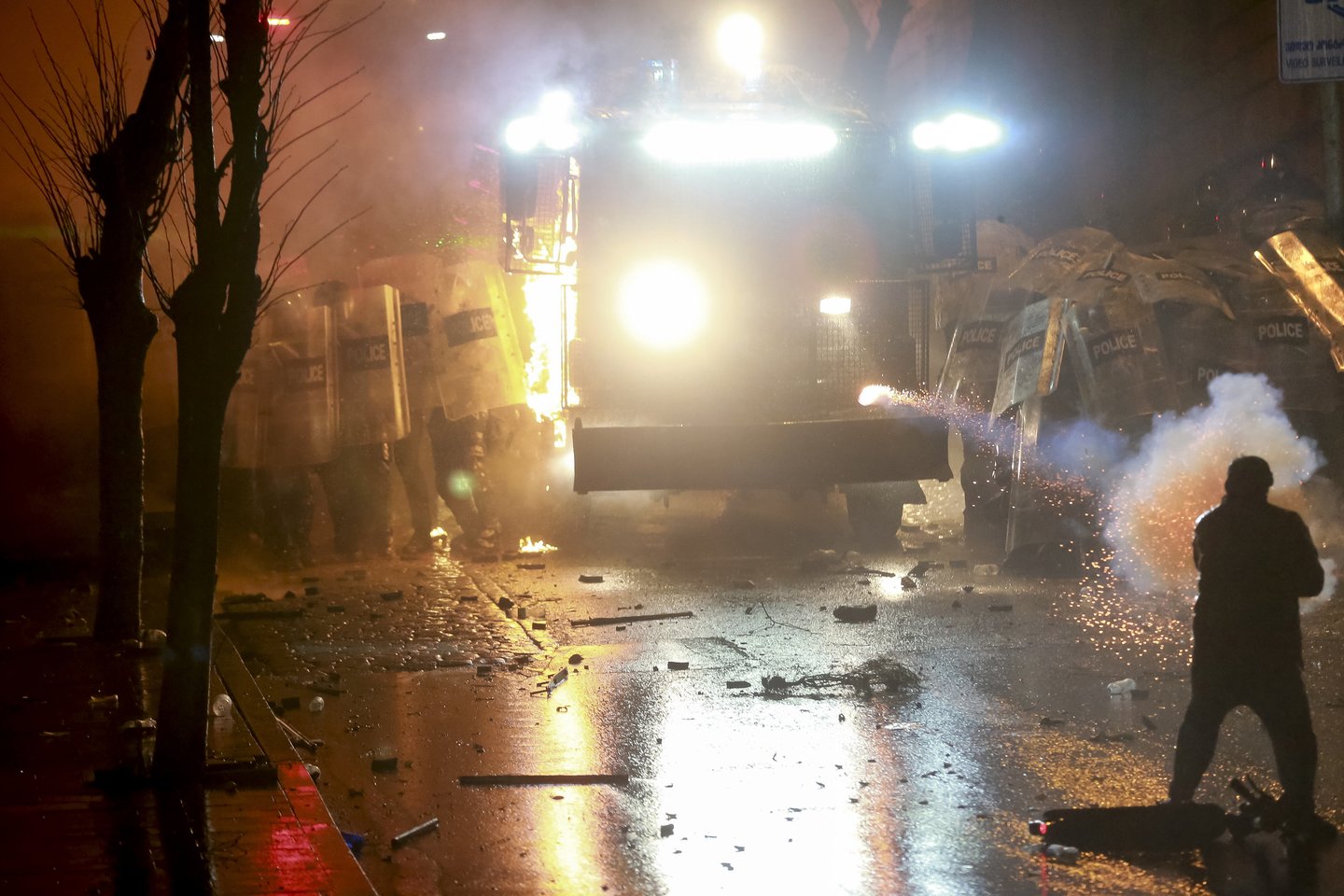 Protestai Sakartvele.<br>AP/Scanpix nuotr.