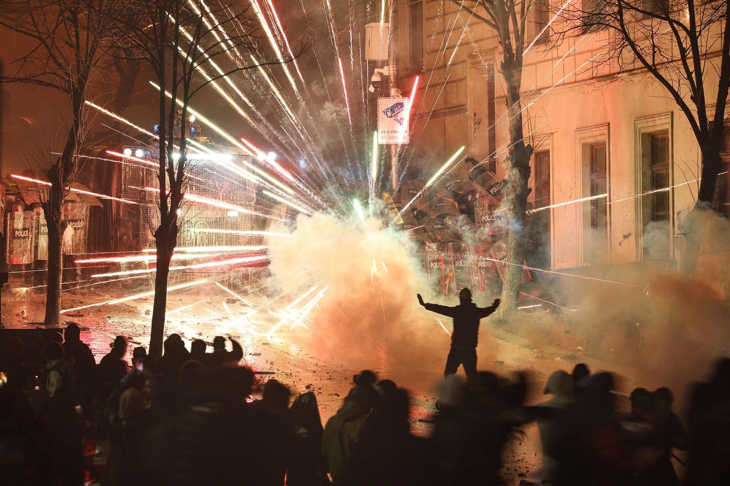 Protestai Sakartvele.<br>AFP/Scanpix nuotr.