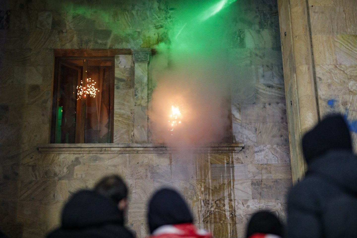 Protestai Sakartvele.<br>EPA-ELTA nuotr.