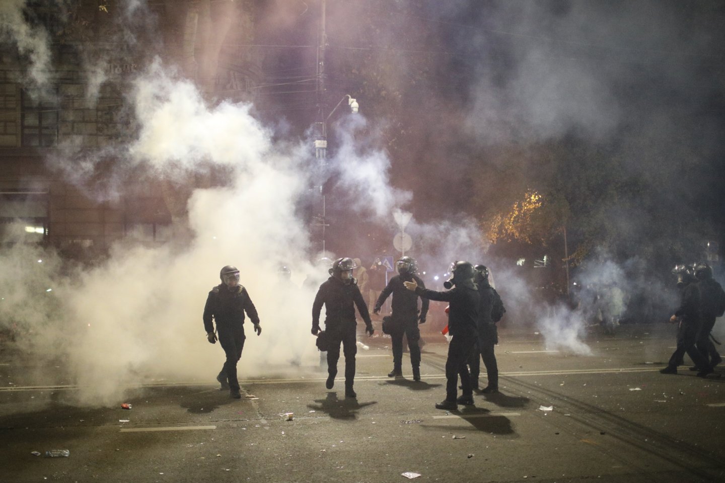Protestai Sakartvele.<br>EPA-ELTA nuotr.