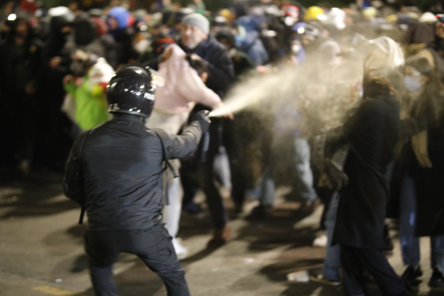 Protestai Sakartvele.<br>EPA-ELTA nuotr.