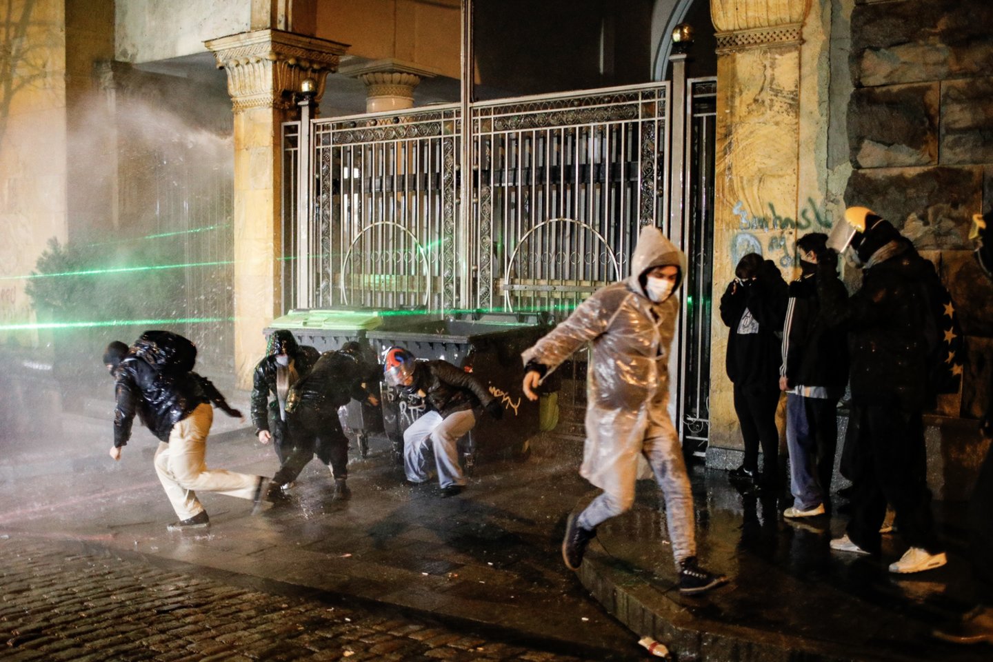 Protestai Sakartvele.<br>EPA-ELTA nuotr.