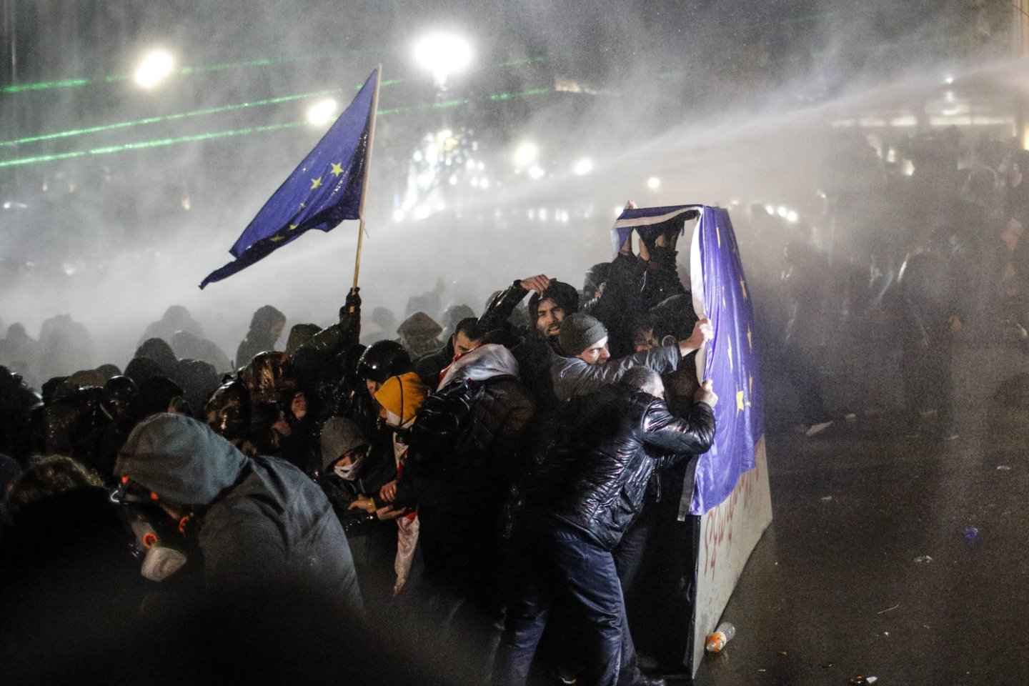 Protestas Sakartvele.<br>EPA-ELTA nuotr.