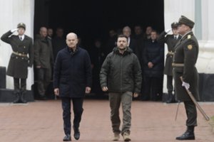 Iš Kyjive viešinčio O. Scholzo – pažadas V. Zelenskiui