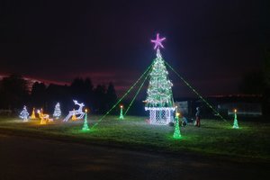 Kaimynai ir svečiai džiaugiasi: kaimas žybsi įvairiomis spalvomis