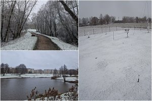 Į dalį Lietuvos sugrįžo žiemiški orai: skelbia, kur sniego daugiausia ir ko laukti toliau