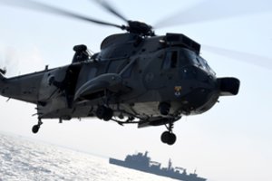 Rusijos laivas Baltijos jūroje paleido signalinę raketą į Vokietijos sraigtasparnį