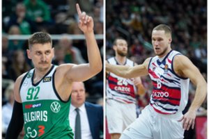 Pažymiai Eurolygos lietuviams: T. Sedekerskio sėkmė, R. Jokubaičio klaidos ir E. Ulanovo kovingumas
