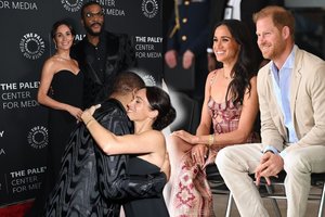 Meghan Markle pasirodė su kitu vyru: princas Harry sureagavo į gandus apie skyrybas