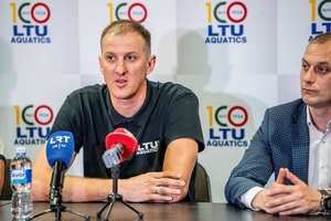 Plaukimo federacijos vadovu perrinktas S. Binevičius apie Paryžiaus olimpiadą: „Neslėpsiu, tikėjomės medalių“