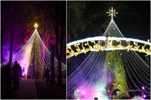 Šventinė atmosfera pasklido po Kazlų Rūdą: įžiebta nuostabioji Kalėdų eglė