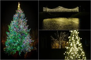 Skuode sužibo kerinti žaliaskarė: miestą užvaldė šventinė dvasia – kampeliai vienas už kitą jaukesni