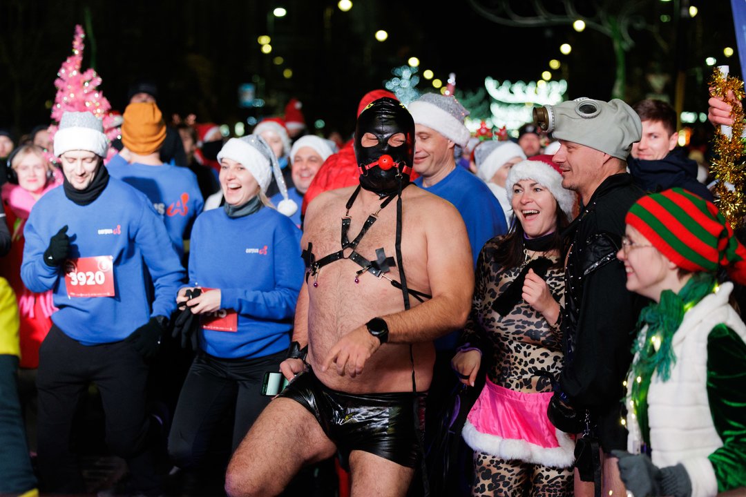 Kalėdinis bėgimas Vilniuje.<br>V.Skaraičio nuotr.