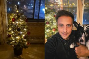 R. Aleksandrovičius parodė namuose sužibusią eglę ir naują šeimos narį: „Esu vėl pilnas džiaugsmo“