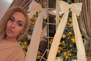 Apie dar vienas skyrybas pranešusios O. Pikul namuose sužibo dėmesį kaustanti eglė: sulaukė kritikos