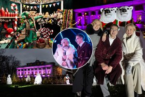 Įspūdingai atvertas „Kalėdų Senelio kiemas“: atidarymo nepraleido ir Natalija Bunkė su šeima