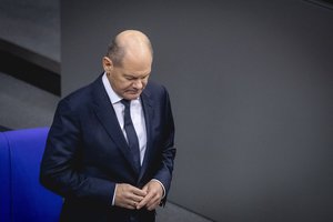 O. Scholzas imsis veiksmų Vokietijos parlamentui paleisti