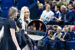 Europos taurės krepšinio rungtynėse – būrys garsenybių: savo komandos kovą stebi ir I. Burlinskaitė