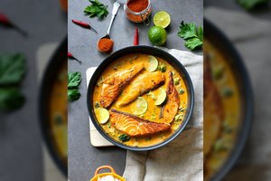 Kokosinis lašišos karis: užtruksite vos keliolika minučių, o vakarienę paversite tikra aromatų ir skonių fiesta