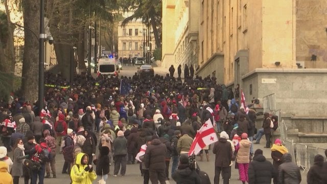 Sakartvele išrinkus prezidentą – protestų banga: užfiksavo, kad vyksta